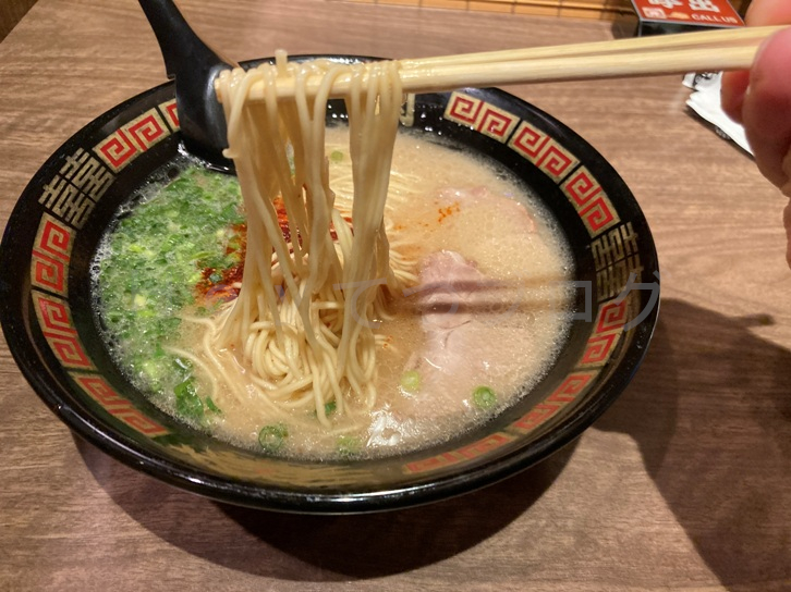 変わらぬ一蘭のラーメン
