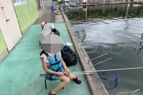 アタリあっても釣れないのでちょっと疲れちゃった上の子