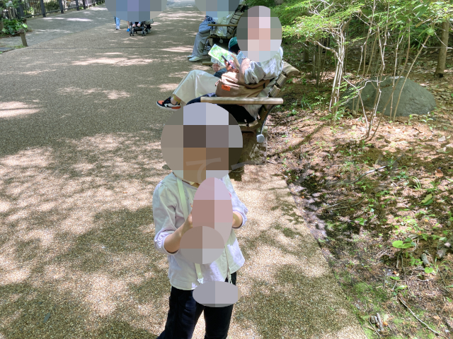 この日はあついのでこまめな水分補給が必要