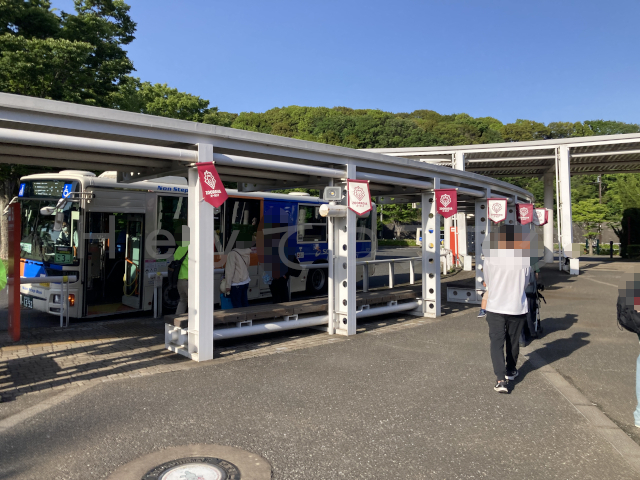 正門のバスターミナルその1