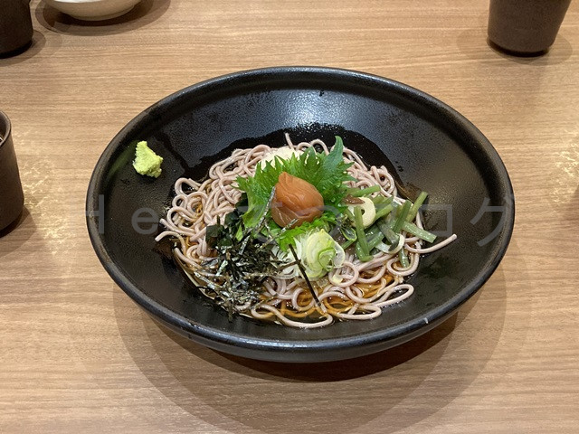 「南高梅おろし山菜そば」です
