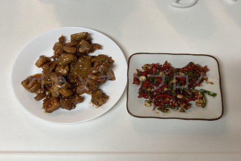 2025年9月第3週_鶏の照り焼きとピーマン炒め