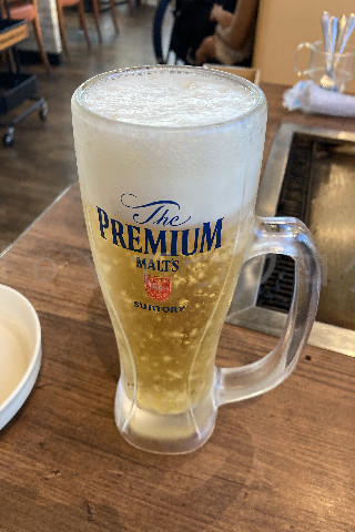 メガインディアンズ緑白土店_冷えた生ビールが最高
