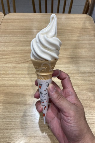 【たこ寿】たこやき甘口ソース_食後のソフトクリームミニ