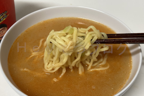 辛みそきん番外編_マルちゃん正麺ごま豆乳との合わせで濃厚かつまろやかな味に